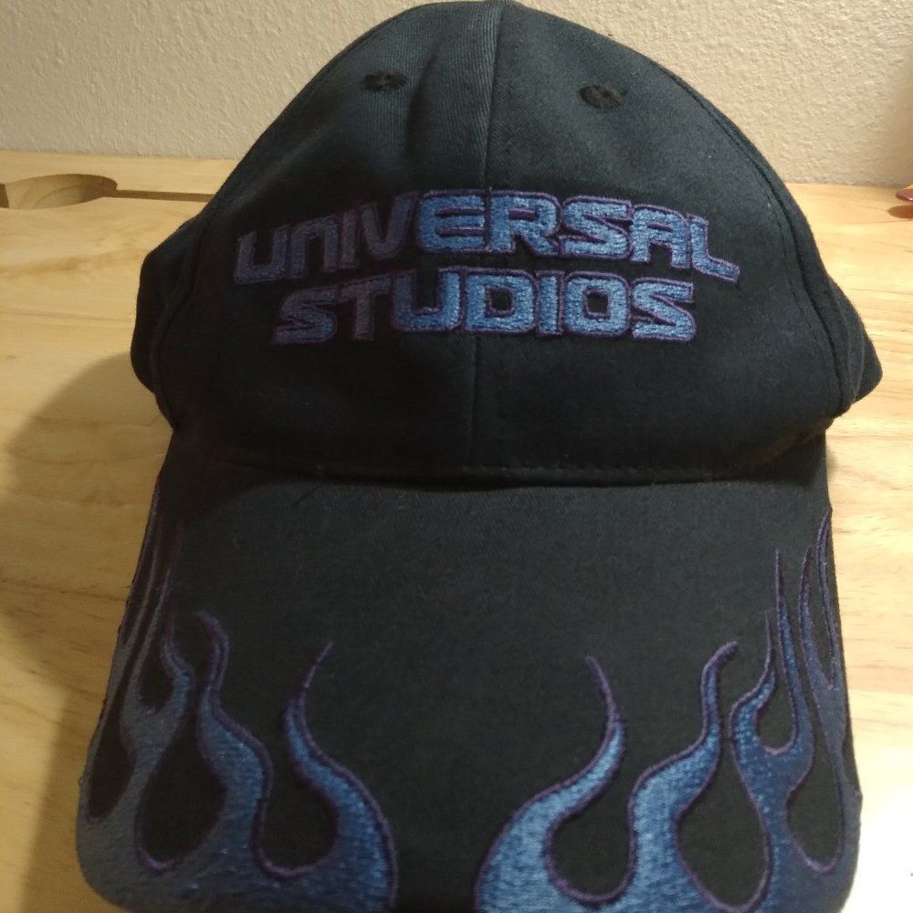 Vintage Universal Studios Flames Strap Back Hat